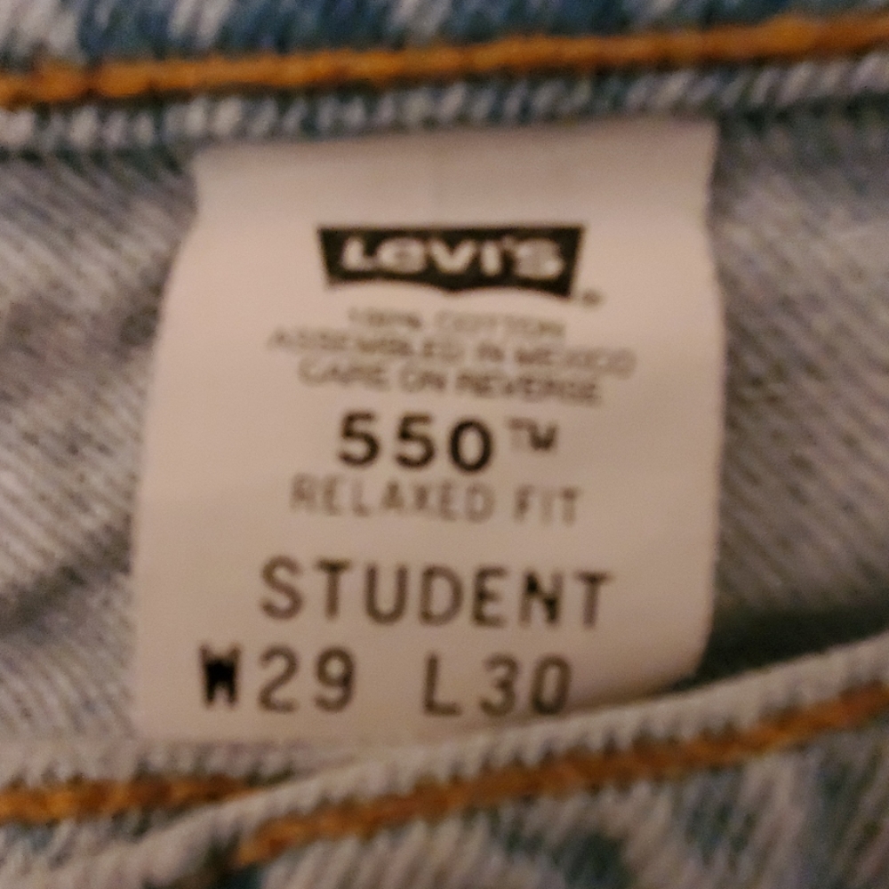 LEVI'S 550 STUDENT FIT~VINTAGE JEANS ~🎊3XHP🎊 - Picture 9 of 12